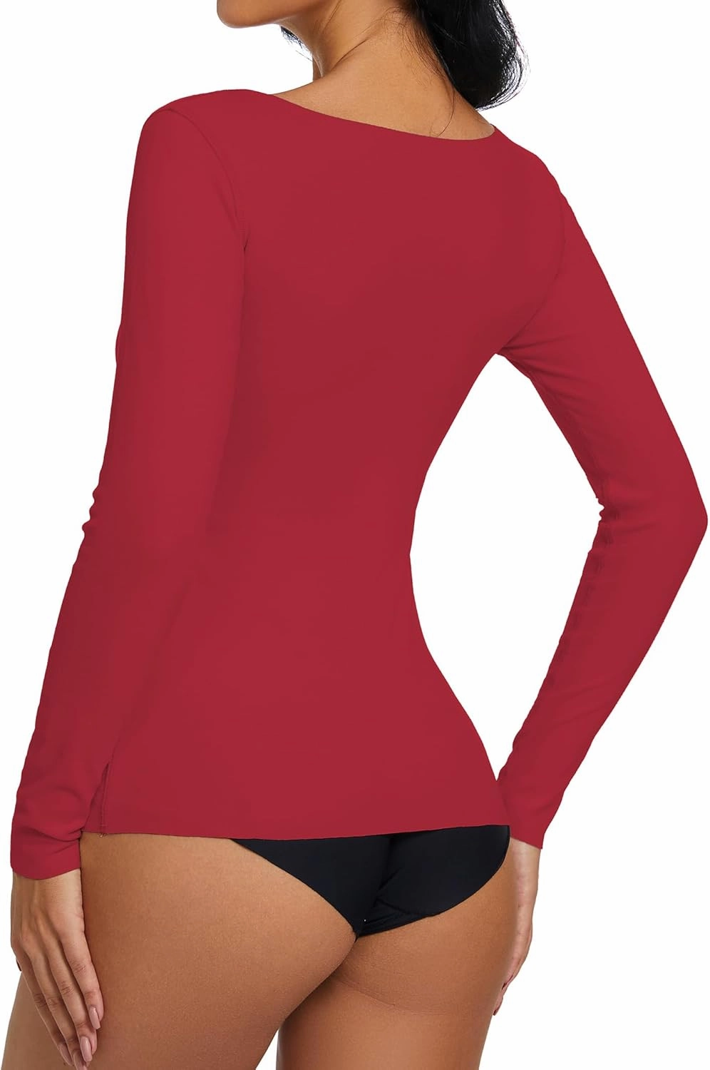 YYA 3 Piece Basic Long Sleeve Shirts for Women Thermal Warm Tops Crew Neck Stretch Fitted Undershirts Layer Tee S-XL
