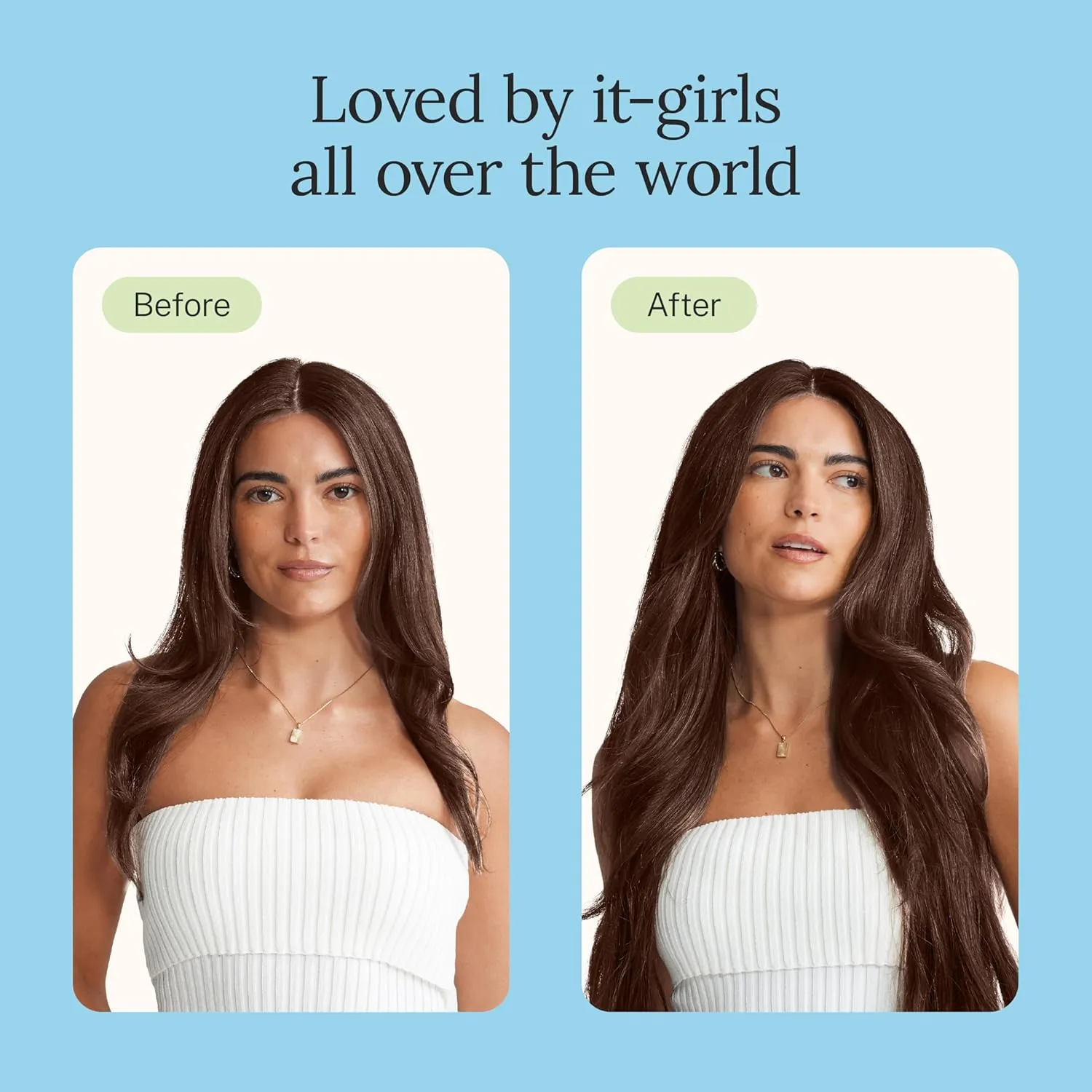 Zala Clip In Hair Extensions - 100% Remy Human Hair - Natural, Silky & Straight Discreet Clip in Extensions - Blend Easy into Natural Hair - 5 Piece Set, in Dark Chocolate (100g / 20 inch)
