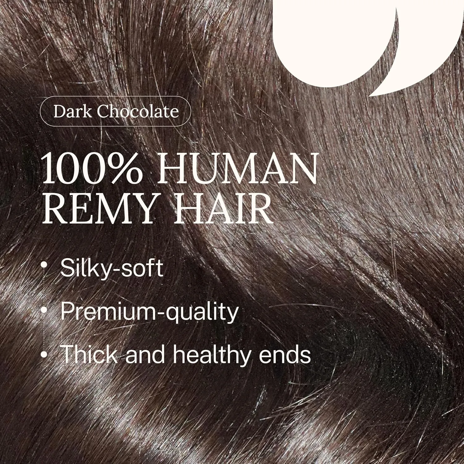 Zala Clip In Hair Extensions - 100% Remy Human Hair - Natural, Silky & Straight Discreet Clip in Extensions - Blend Easy into Natural Hair - 5 Piece Set, in Dark Chocolate (100g / 20 inch)