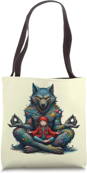 Zen Wolf Tote Bag