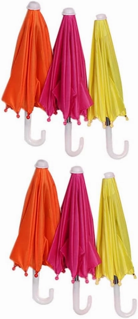 Zerodeko Kids Toys 6 Pieces Mini Umbrella Toys Umbrella Miniatures Cute Doll Umbrella Umbrella DIY Painting Hanging Decorative Props for Kids Boys Girls Use (Random Color) Girl Toys