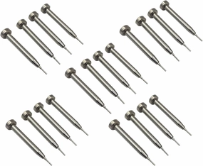 ZEZEFUFU 20Pcs Watch Repair Tool Pin Punch 0.8mm Watchmaker Tool Metal Tip Watch Band Strap Bracelet Link Pin Remover Tools