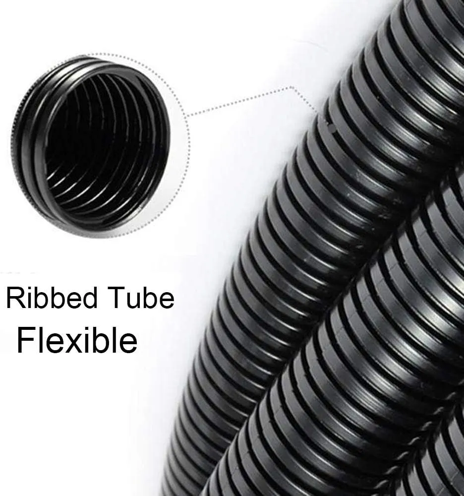 ZhiYo 100 FT 1/4” Wire Loom Split Tubing Auto Wire Conduit Flexible Cover