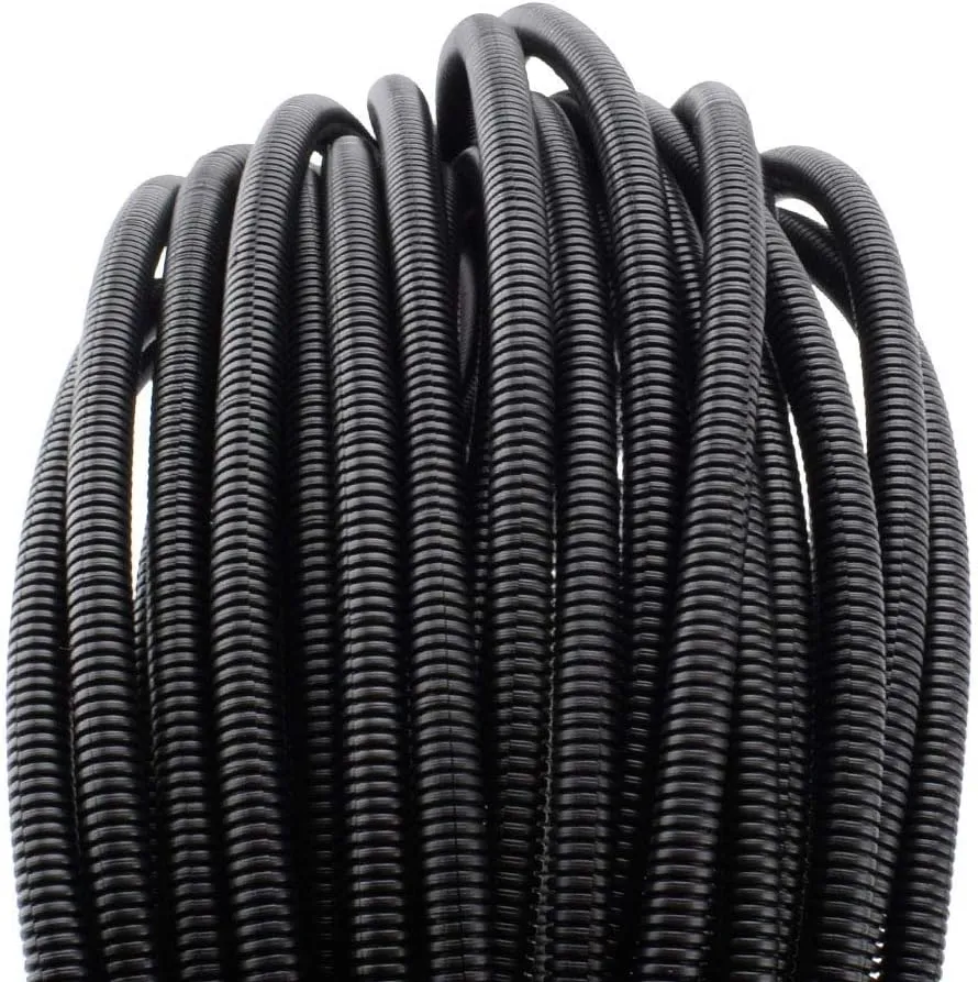 ZhiYo 100 FT 1/4” Wire Loom Split Tubing Auto Wire Conduit Flexible Cover