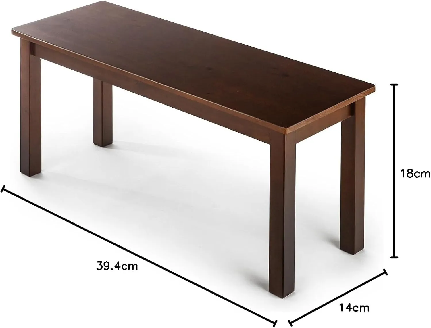 ZINUS Juliet Espresso Wood Bench
